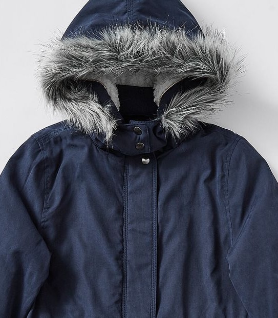 Fur Trim Hooded Parka