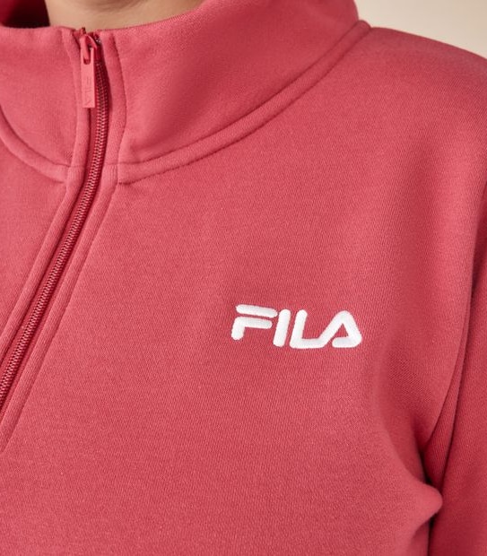 Fila Plus Size Everly Quarter Zip Jumper