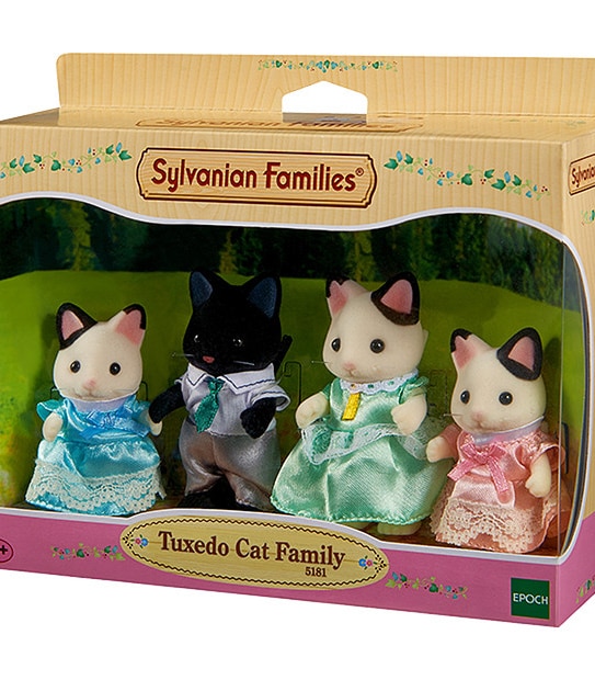 Sylvanian Families Tuxedo Cat Family