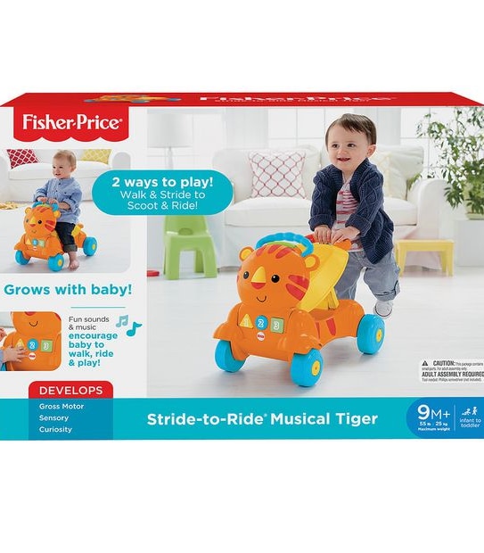 Fisher-Price Stride To Ride Musical Tiger