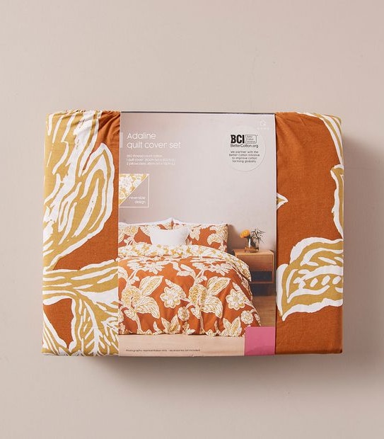 Adaline Bold Flower Quilt Cover Set
