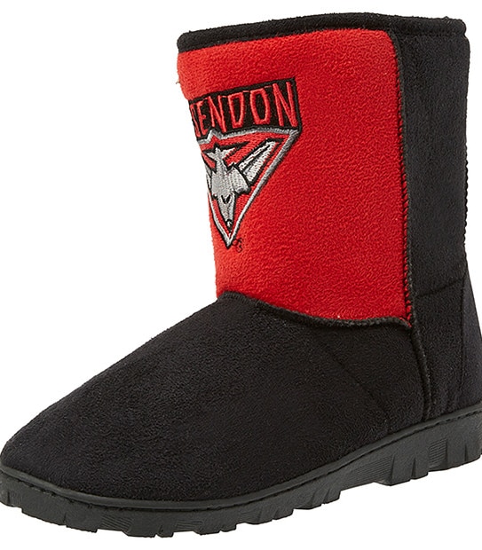 AFL Essendon Bombers Kids Slipper Boots