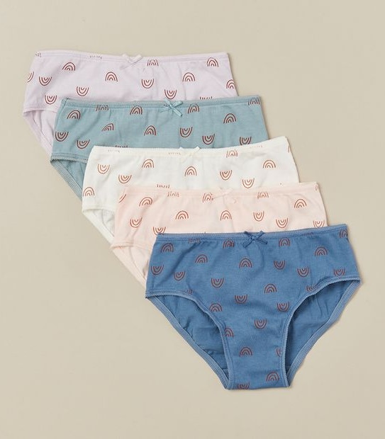 5 Pack Organic Cotton Briefs