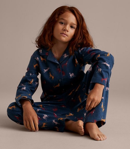 Organic Cotton Flannelette Leopard Pyjama Set