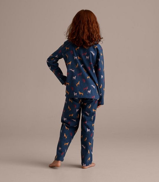 Organic Cotton Flannelette Leopard Pyjama Set