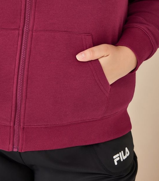 Fila Plus Size Isa Zip Through Hoodie