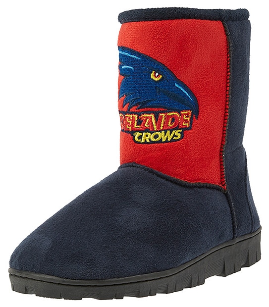 AFL Adelaide Crows Kids Slipper Boots