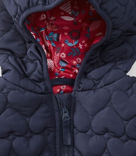 Baby Quilted Parker - Navy