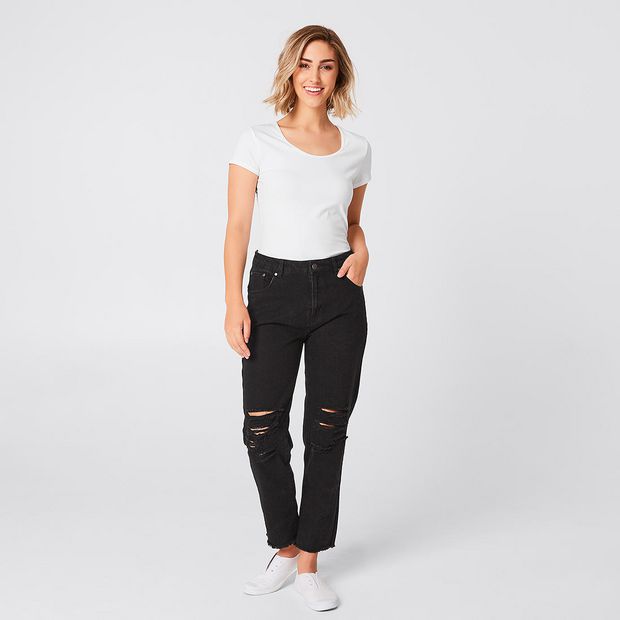Lily Loves Distressed Mom Jeans Lily Loves Distressed Mom Jeans
