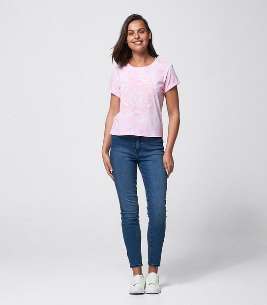 Lily Loves Printed Baby Crop T-Shirt