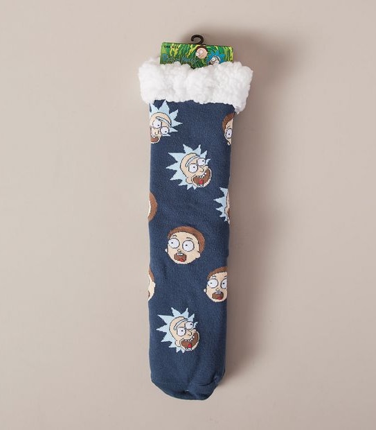 Swag Licensed Sherpa Socks - Rick and Morty