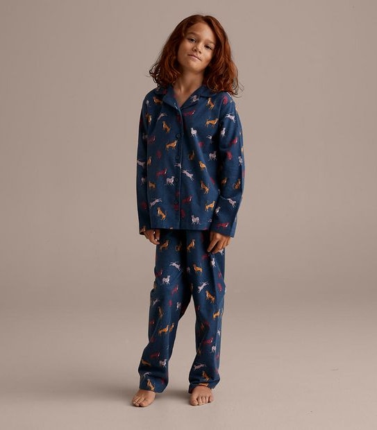 Organic Cotton Flannelette Leopard Pyjama Set
