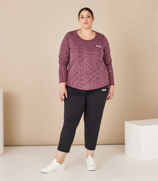 Fila Plus Size Isa Long Sleeve Flow T-Shirt