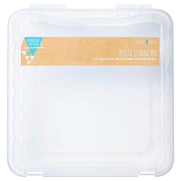 Molli & Mimi Plastic Storage Box - Clear Molli & Mimi Plastic Storage Box - Clear