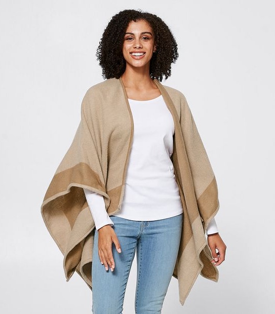 Penny Woven Wrap - Light Camel