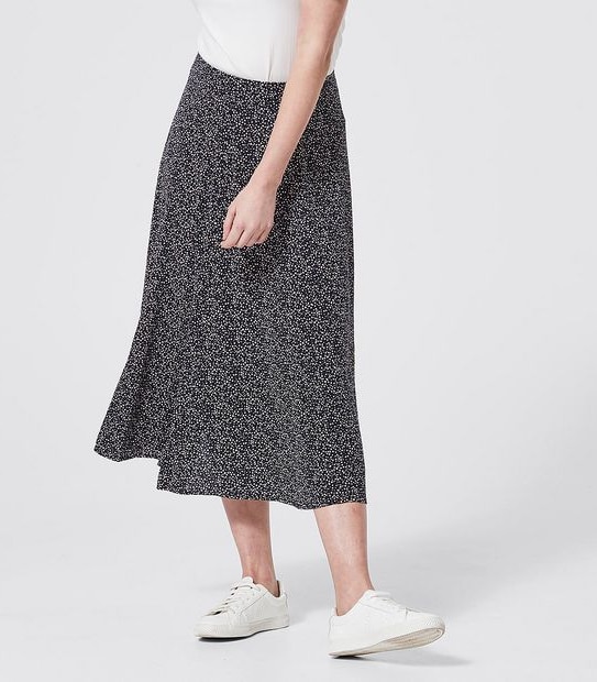 Flippy Hem Skirt - Navy Blue Pebble Print | Target Australia