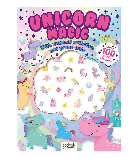 Puffy Sticker Windows: Unicorns
