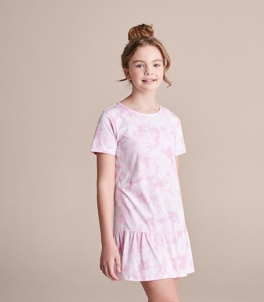 MG250227_02 S23 DROP HEM JERSEY DRESS PINK