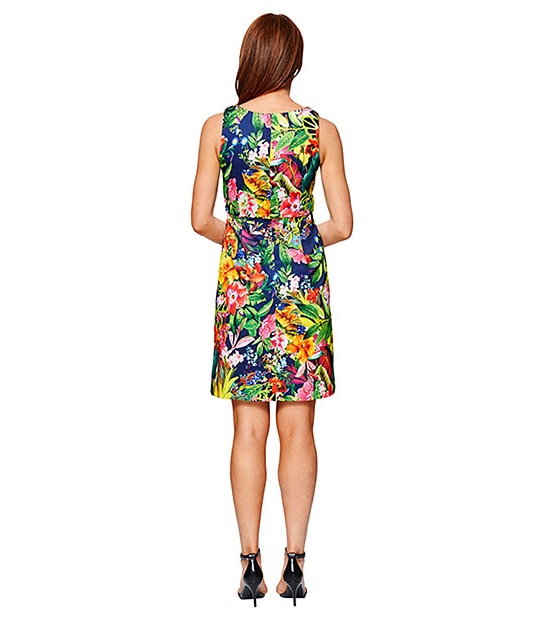 Botanical Print Shift Dress