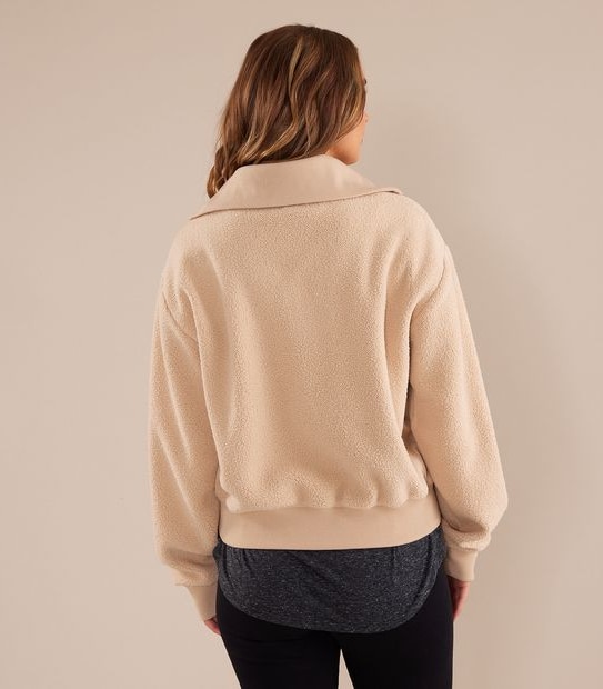 Lonsdale London Bernet Sherpa Quarter Zip Jumper