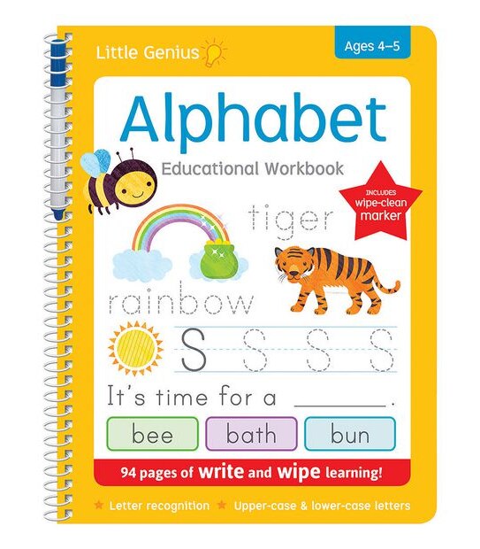 Little Genius Write And Wipe Bind Up - Alphabet