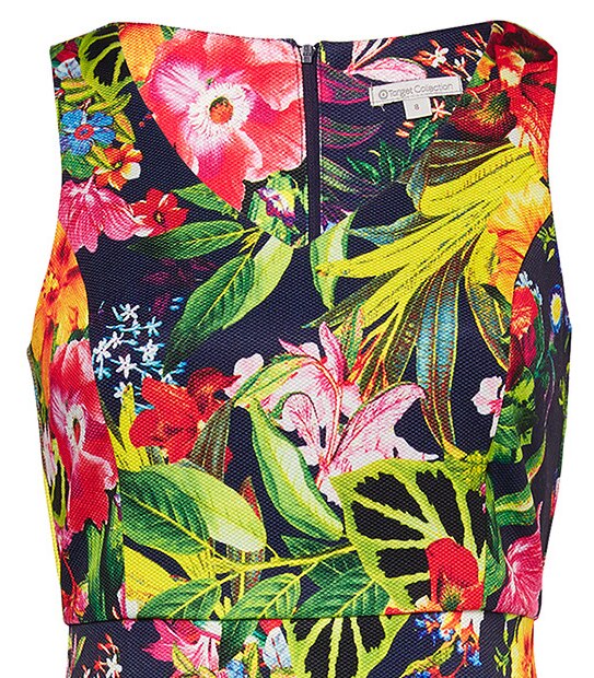 Botanical Print Shift Dress