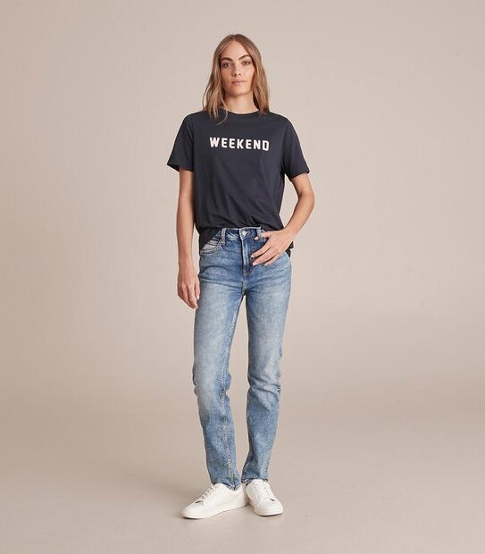 Fitted Printed Crew T-Shirt