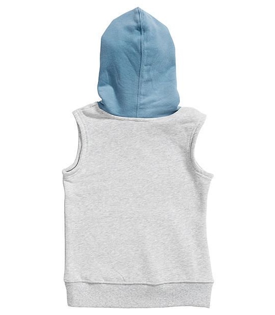 Sleeveless Pullover Hoodie - Grye Marle