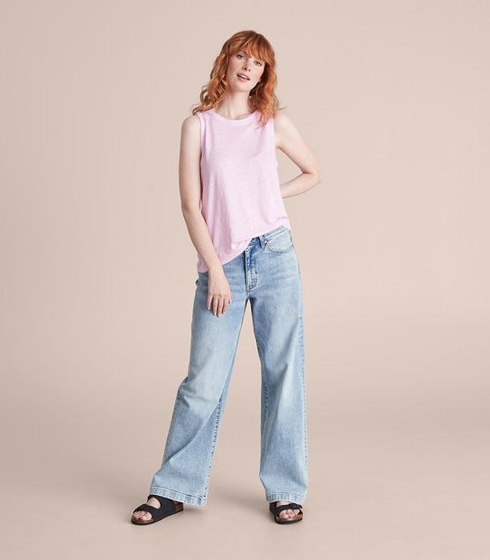 Linen Blend Tank Top