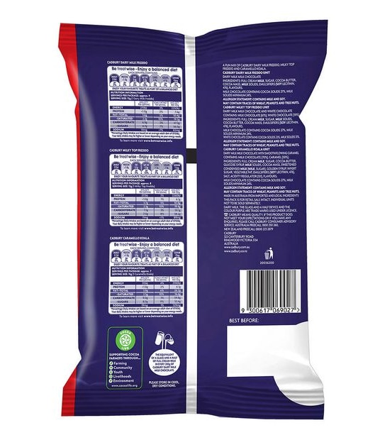Cadbury Freddo & Caramello Koala Share Bag 24 Pack 309g Target