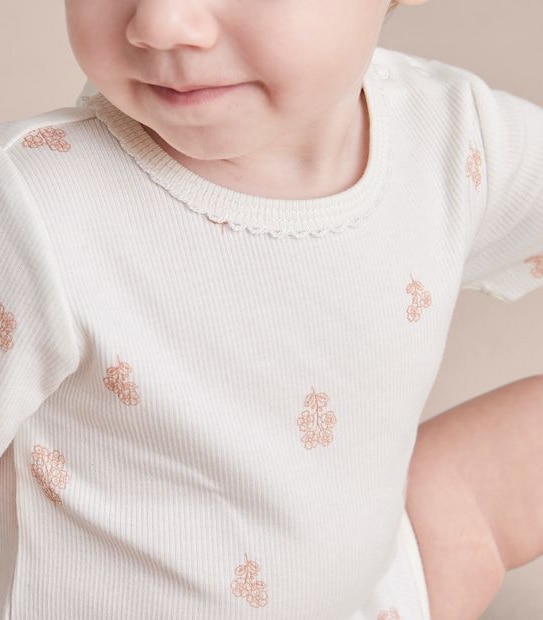 3 Pack Baby Organic Cotton Rib Bodysuits