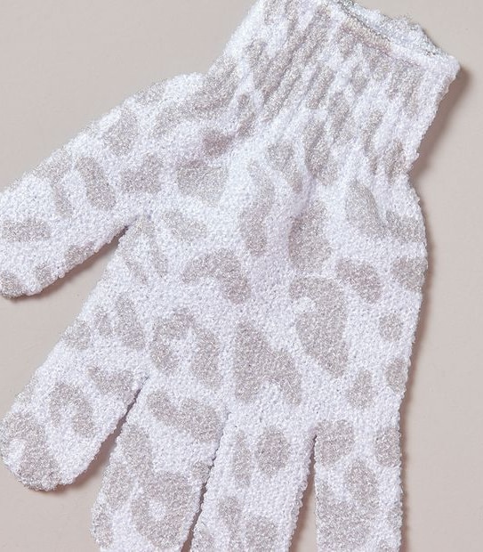 Set of 2 Printed Exfoliating Gloves