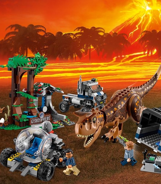 LEGO&reg; Jurassic World&trade; Carnotaurus Gyrosphere Escape 75929
