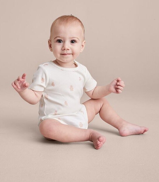 3 Pack Baby Organic Cotton Rib Bodysuits