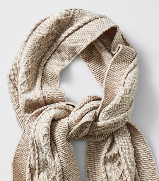 Hilary Cable Knit Scarf