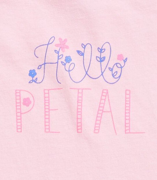 Baby Short Sleeve Hello Petal Top
