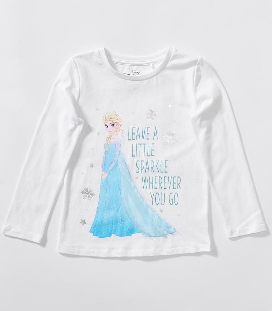 Disney Frozen Long Sleeve Sparkle T-Shirt