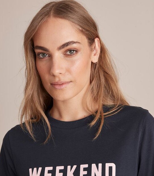 Fitted Printed Crew T-Shirt