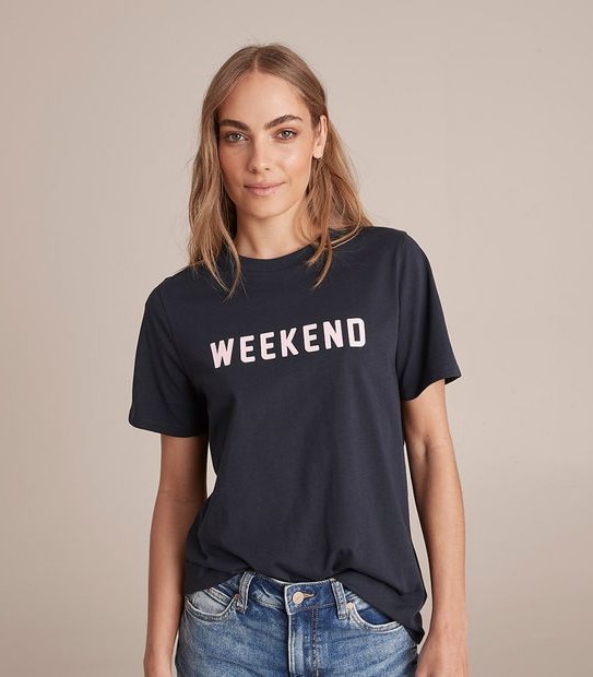 Fitted Printed Crew T-Shirt