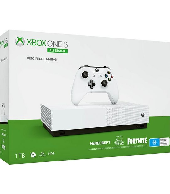 Xbox One S 1TB All-Digital Edition Console (Disc-Free Gaming