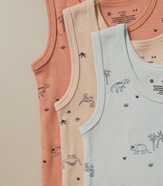 Organic Cotton 3 Pack Vests