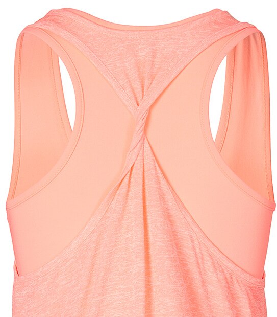 Active Twist Back Tank - Neon Coral