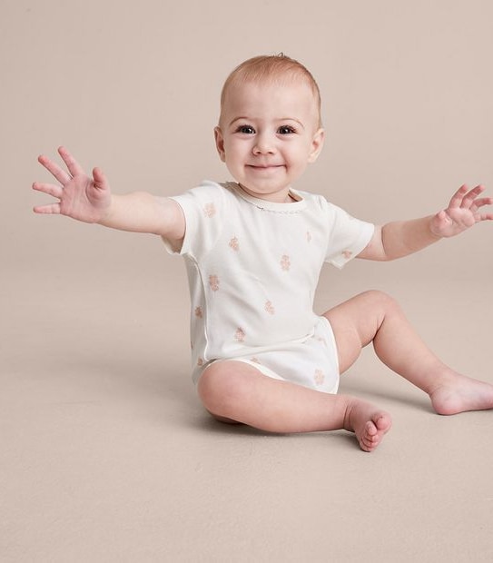 3 Pack Baby Organic Cotton Rib Bodysuits