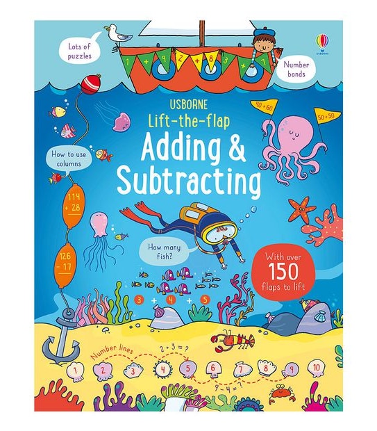 Lift-the-Flap Adding and Subtracting (Board Book)