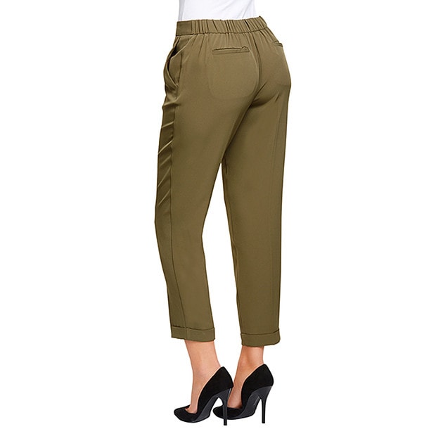 tailored khaki pants
