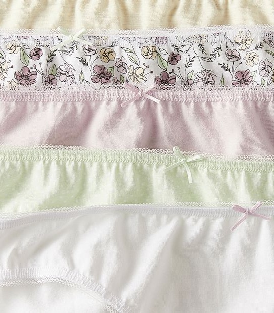 5 Pack Cotton/Elastane Bikini Briefs