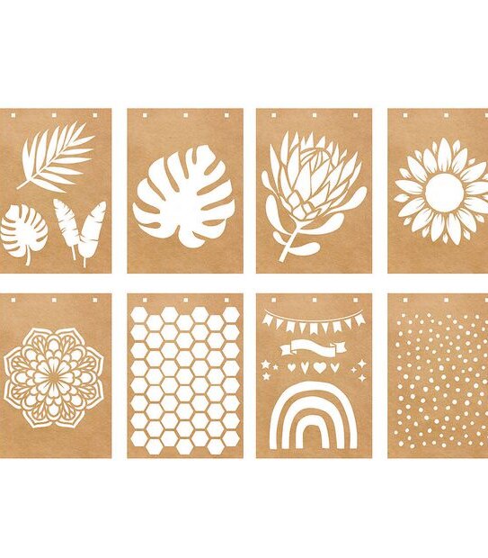 Paper Crane Icon Stencil Book