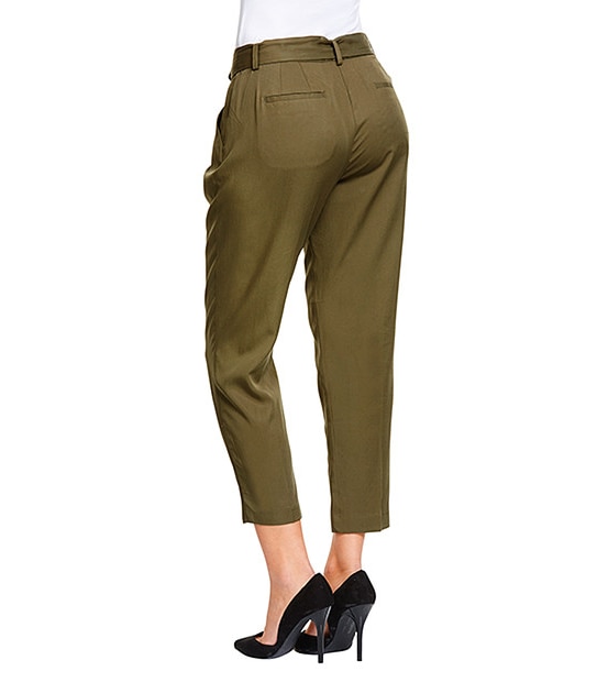 Soft Tailored Pants - Khaki