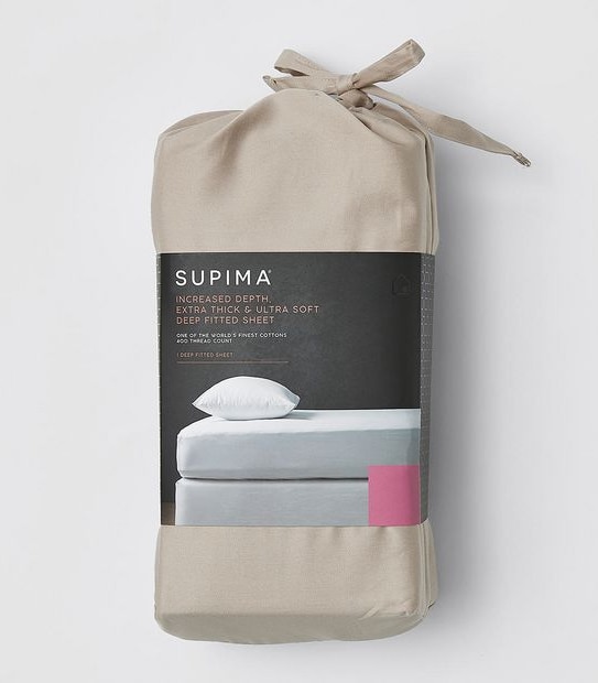 Supima 400 Thread Count Deep Fitted Sheet