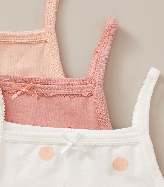 Organic Cotton 3 Pack Camisoles